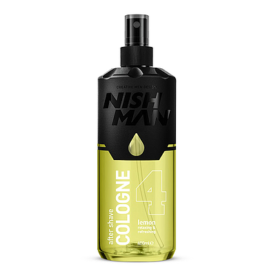 Nish Man After Shave Cologne Spray Lemon (04) 400ml