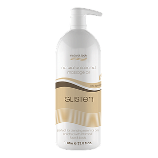 Natural Look Glisten Unscented Body Massage Oil 1L