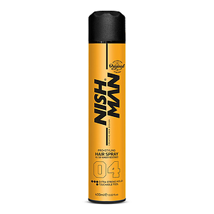 Nish Man Hair Spray Extra Strong Hold (04) 400ml