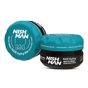 Nish Man M4 Series Matte Finish Super High Hold Wax 100ml