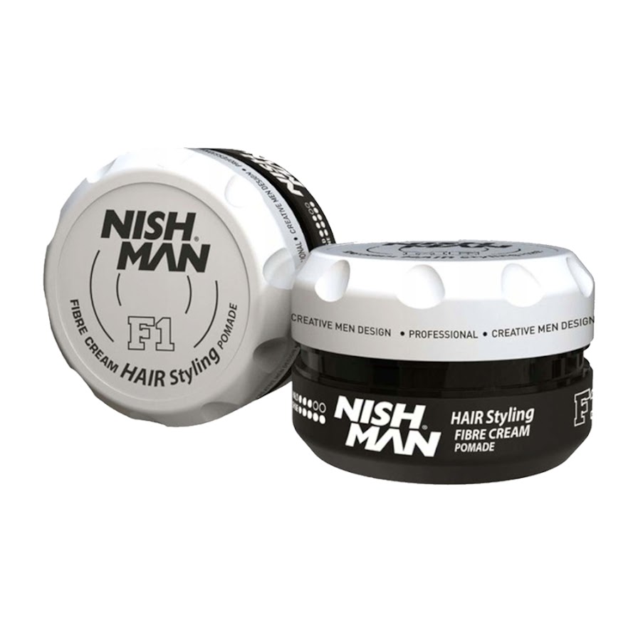 Nish Man Hair Styling Fibre Cream Pomade F1 100ml