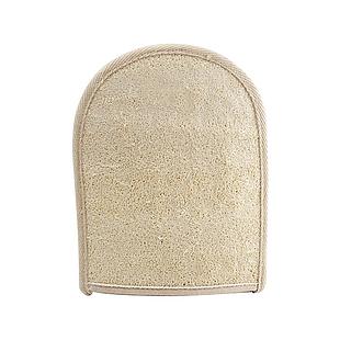 Natural Look Bamboo & Loofah Bathing Mit