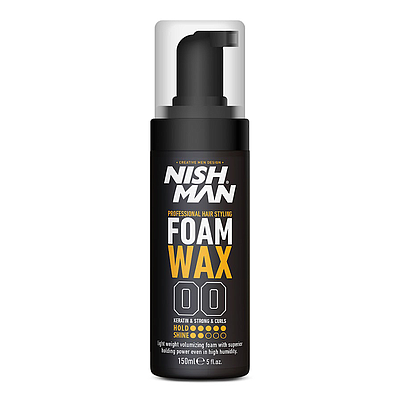 Nish Man Hair Styling Foam Wax 150ml