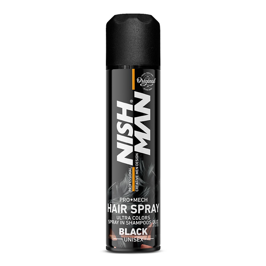 Nish Man Hair Coloring Mech Spray Black 150ml