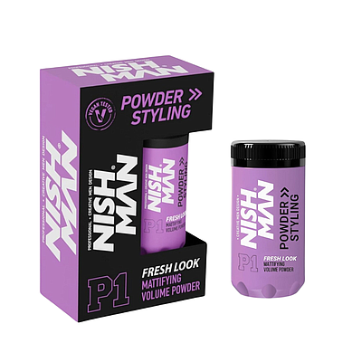 Nish Man Mattifying Hair Volumising Powder P1 Fresh Look 20g