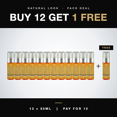 Natural Look Static Free DJ Shine Serum 50ml - Buy 12 Get 1 Free (13 Pack)