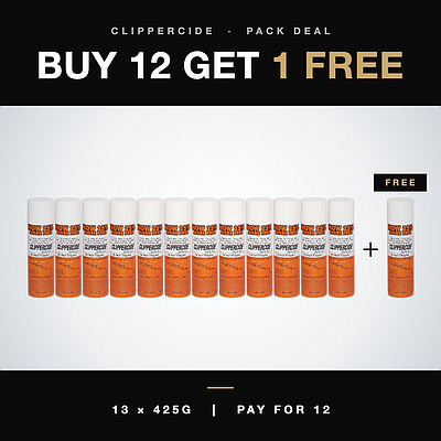 Clippercide Clipper Spray 425g - Buy 12 Get 1 Free (13 Pack)
