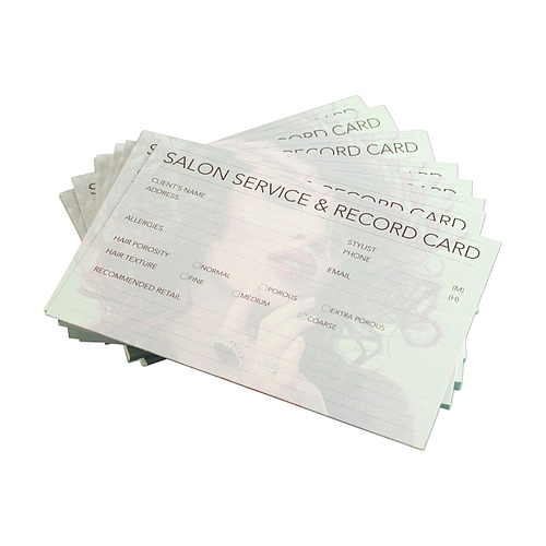 Dateline Salon Service & Record Card 144500