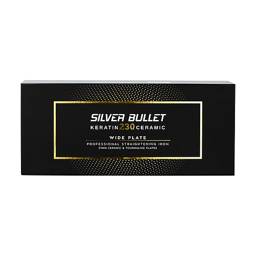 Silver Bullet Keratin 230 Ceramic & Tourmaline Wide Plate 37mm Hair Straightener 900424