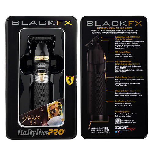 BabylissPro Lithium Trimmer T-Blade BlackFX 761