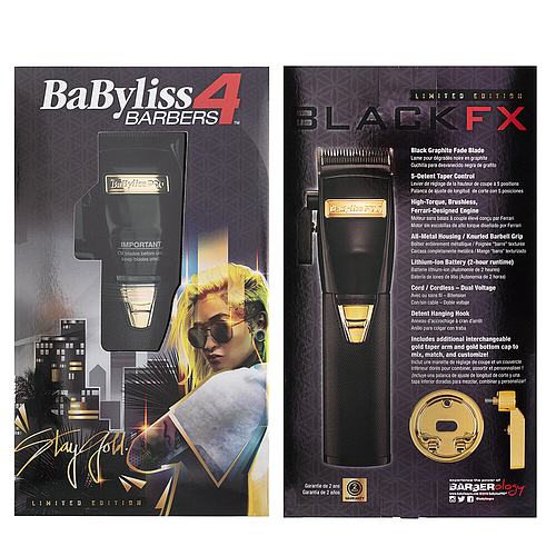 BabylissPro Lithium Clipper BlackFX - B870BA