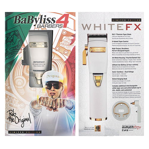 BabylissPro Lithium Clipper WhiteFX - B870WA