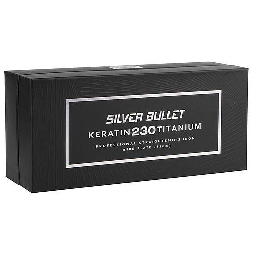 Silver Bullet Keratin 230 Silver Titanium Wide Plates Straightener 38mm - 900461