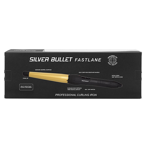 Silver Bullet Fastlane Large Ceramic Conical Curling Iron Gold 19-32mm - 900344