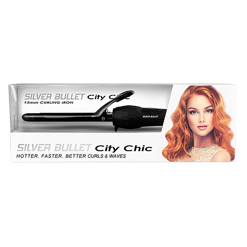 Silver Bullet City Chic Black Curling Iron 13mm - 900676