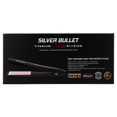 Silver Bullet Elysium 230C Titanium Infrared Heat Straightener Wide - 900434