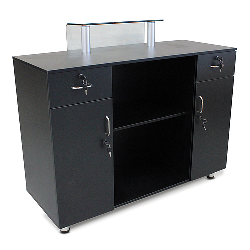 Salon360 Max Salon Reception Desk Black