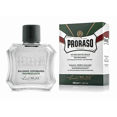 Proraso After Shave Balm Eucalyptus Oil and Menthol 100ml Refreshing - Green