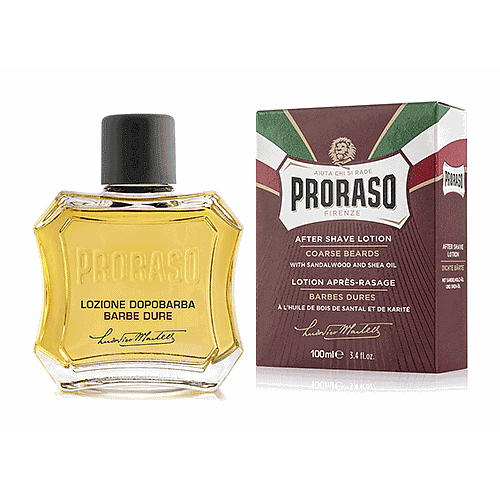 Proraso After Shave Lotion Sandalwood and Shea Oil 100ml - Red