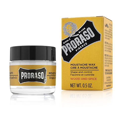 Proraso Moustache Wax Wood and Spice 15ml