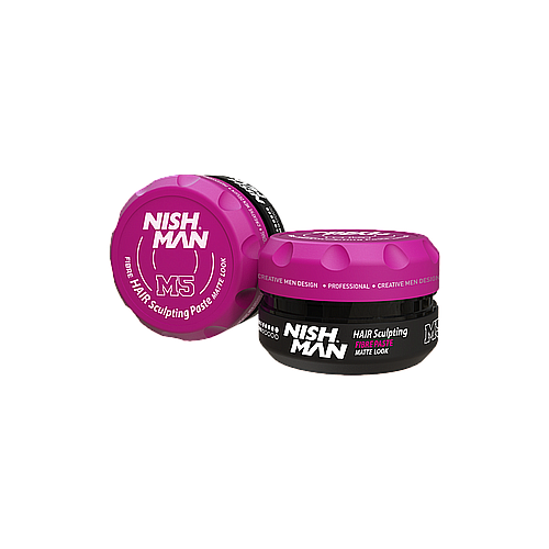 Nish Man M5 Fibre Hair Sculpting Matte Look Wax Series 100ml