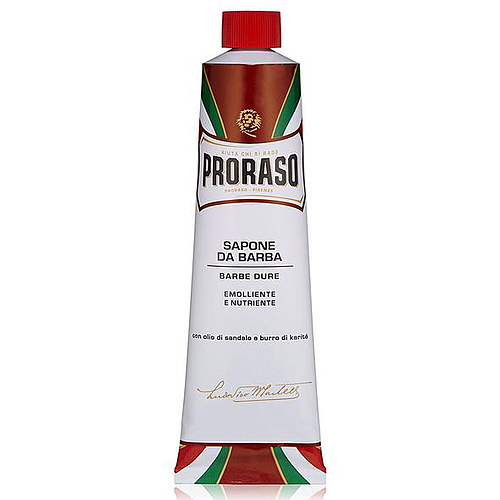 Proraso Sandalwood Oil & Shea Butter Shaving Cream Tube 150ml - Red