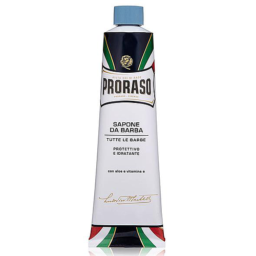 Proraso Aloe Vera & Vitamin E  Shaving Cream Tube 150ml Protective- Blue