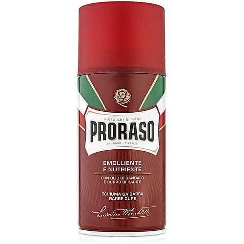 Proraso Sandalwood Oil & Shea Butter Shaving Foam 300ml - Red