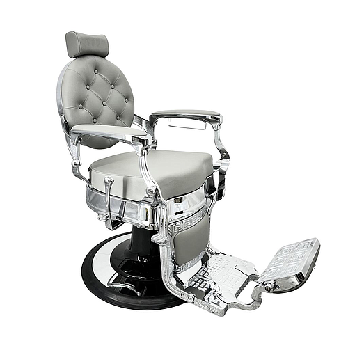 Salon360 New Prince Barber Chair - Grey