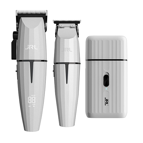 JRL Onyx White Ghost Kit Trio Clipper, Trimmer and Shaver
